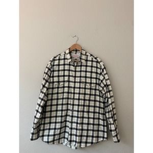 CC Filson Co. Seattle Checkered Cotton Alaska Guide Button-up Shirt Mens Large